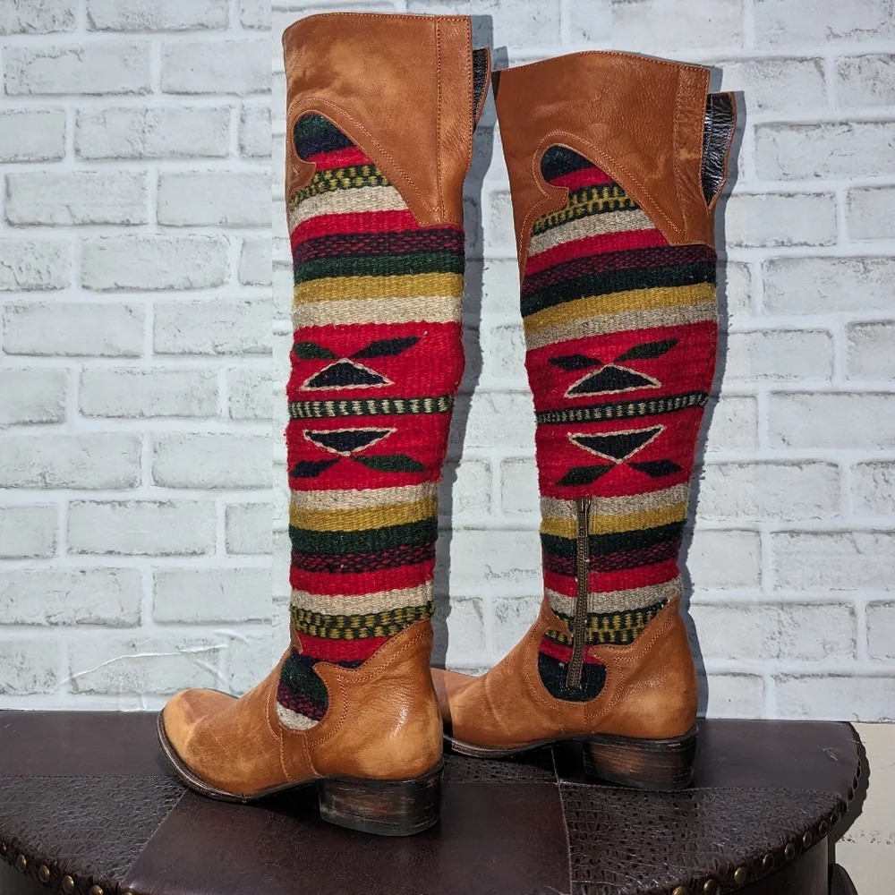 RARE FreeBird Cabal Over the Knee Boots size 8